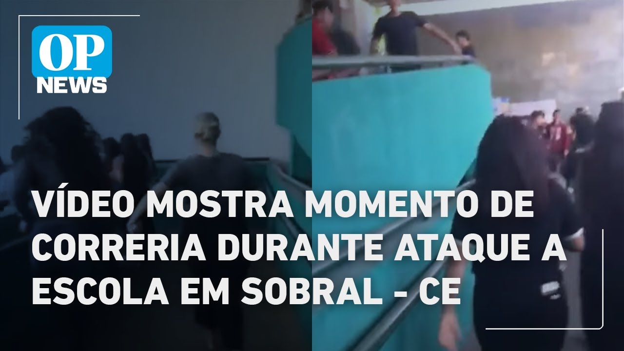 Vídeo mostra correria de alunos após ataque a tiros em escola de Sobral | O POVO NEWS