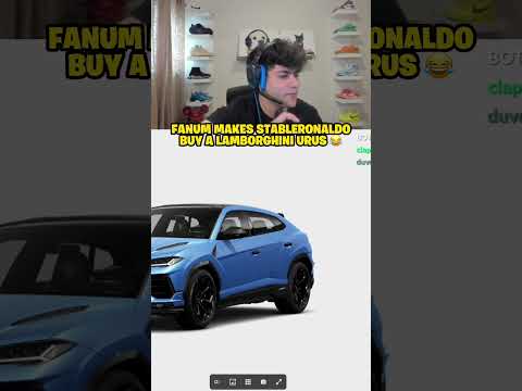 Fanum Makes Stable Ronaldo BUY Lambo! 😂
