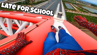SPIDER-MAN IN REAL LIFE (Episode 2) || When Spider-Man is Late For School (Action POV Parkour) 2025