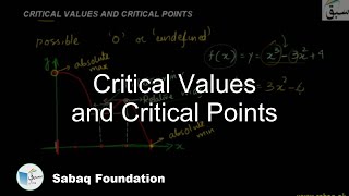 Critical Values and Critical Points