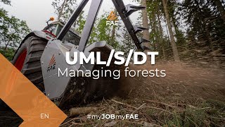 The FAE forestry mulcher in action with a Fendt tractor in Germany