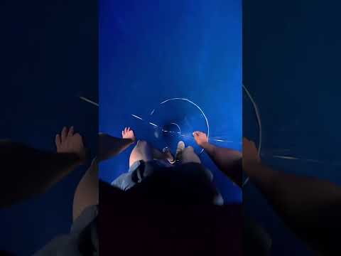 stuck in the dark slide of water park #shortsvideo