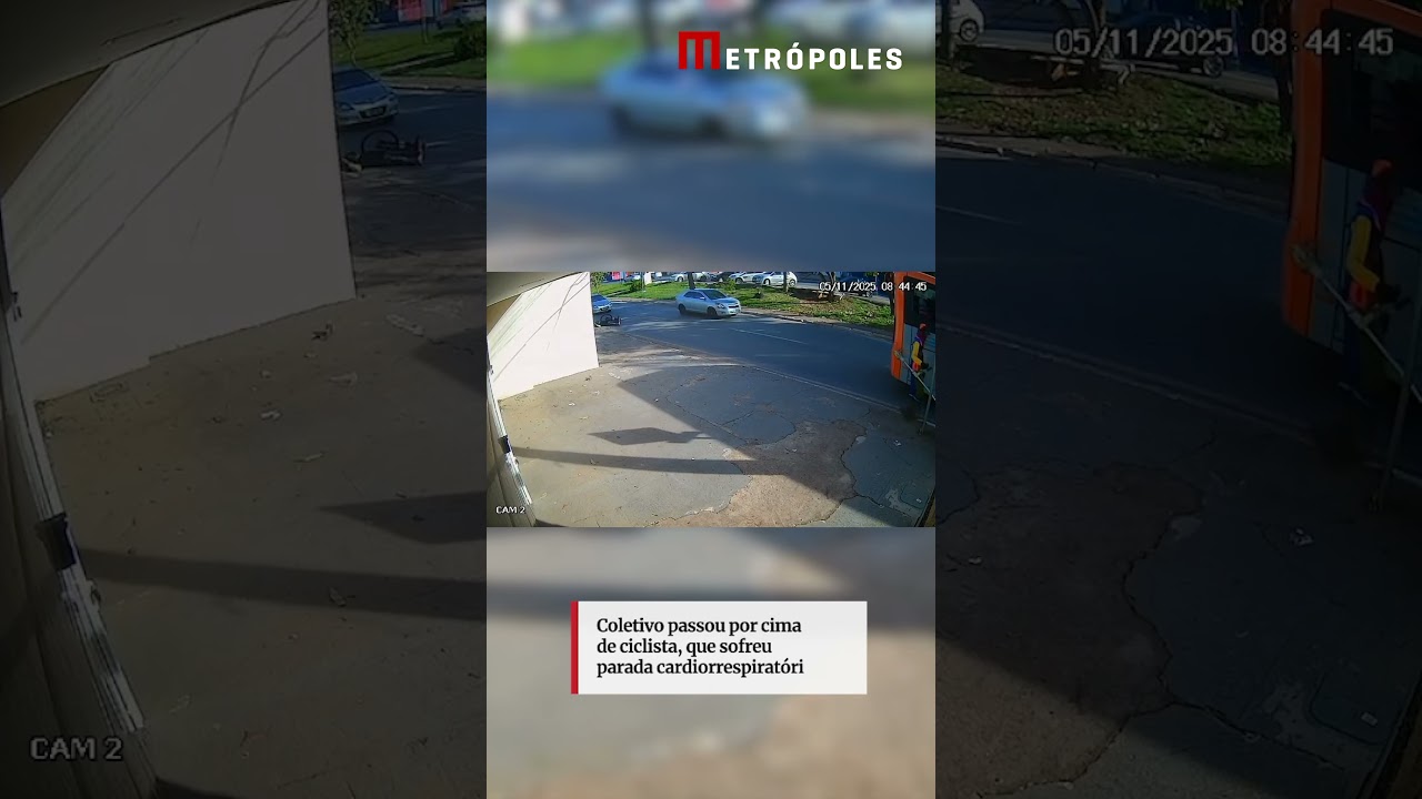 Ônibus atropela e mata ciclista em Ceilândia DF