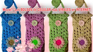 ⛔️ Guau!! El BOLSO para TELEFONO más VIRAL en INTERNET (Increible lo FÁCIL que se TEJE) 😱