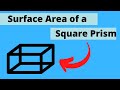 Surface Area of Square Prisms