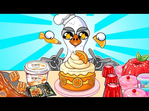 SPRUNKI ASMR - Italian Brainrot Bombombini Gusini Delicious Cake Cooking Challenge | ASMR Mukbang
