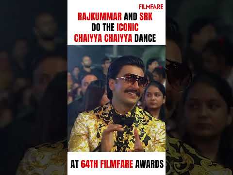 #ShahRukhKhan & #RajkummarRao teamed up to recreate the iconic #ChhaiyaChhaiya song