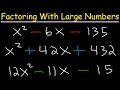 Factoring Trinomials and Strategies