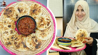 خمير لحجي بالمقلاة العادية 😍👌 وعجينة ناعمة وطرية بأبسط المقادير  !