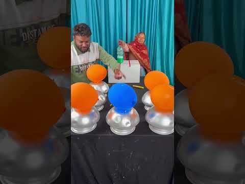 Bottle Flip Pop Lucky Balloon 🎈 Win Money With Mom challenge