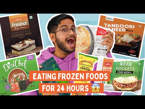 OMG😳 EATING ONLY FROZEN FOODS FOR 24 HOURS | DID I LIKE ANYTHING? REVIEW + CHALLENGE