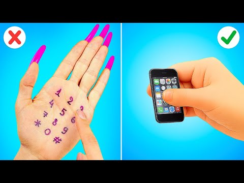 ¡TRUCOS DIY PARA EL TELÉFONO QUE PUEDES OCULTAR EN LA ESCUELA! Increíbles Trucos Por 123 GO! GOLD