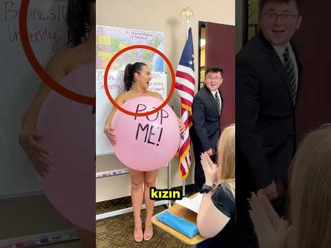 Öğretmeni Balonu Patlattı ve Gözlerine İnanamadı ❗️😲