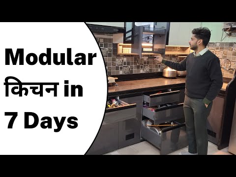 Low-Budget Modular Kitchen on Existing Marble Structure I 7 दिन में मॉडुलर किचन तैयार ✅😎