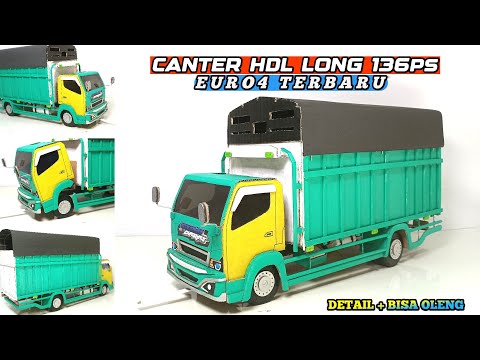 MEMBUAT TRUK CANTER HDL 136ps TERBARU EURO4 - LONG BAK BISA OLENG 🚚