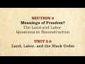 Black Codes and Post-Emancipation Challenges