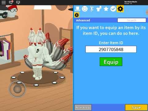 Roblox Nine Tails Code 07 2021 - roblox wolf tail id