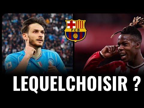 🚨 Kvara et Nico Williams : Favoris du Barça ! Le poste de 9, le dossier Davies etc !