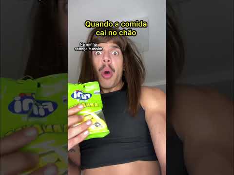 Quando a comida cai no chão