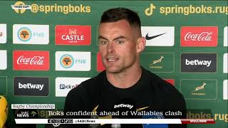 Rugby Championship | Boks confident ahead of Wallabies clash