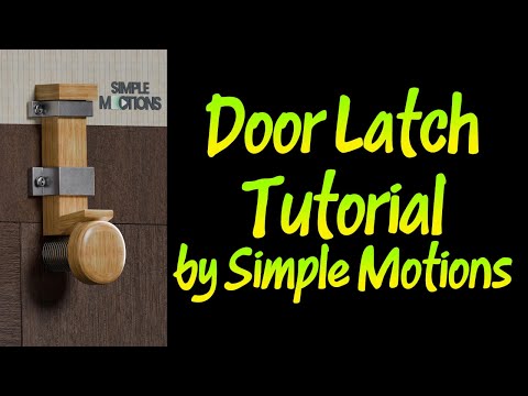Door Latch Tutorial #doorlock #latch #3dmodeling  #animationtutorial