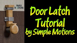 Door Latch Tutorial #doorlock #latch #3dmodeling  #animationtutorial