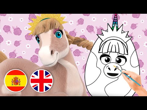 ¡Vamos a Pintar a Huevo Margarita y Aprender Colores en Inglés con La Granja de Zenón!|El Reino Dice