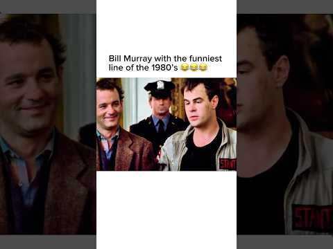 Bill Murray With The Funniest Line of the 1980s #ghostbusters #comedy