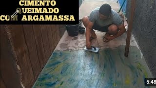 MORRIA E NAO SABIA  cimento queimado caseiro usando argamassa vai vira febre na construção civil