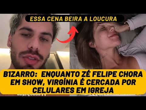 Cena B1ZARRA: Virgínia Fonseca CERCADA por câmeras na igreja e Zé Felipe CHORA no Palco em Goiânia