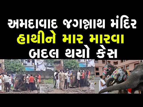 અમદાવાદ જગન્નાથ મંદિર, હાથીને માર મારવા બદલ થયો કેસ