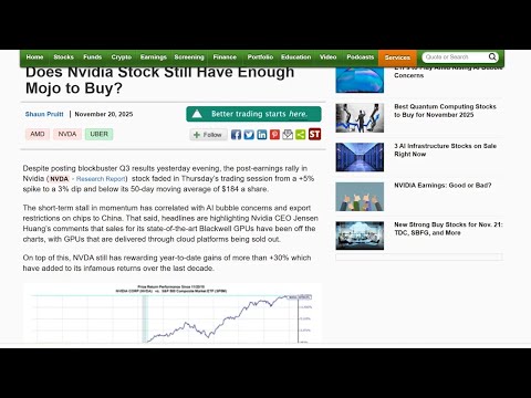 Zacks Strategist Shaun Pruitt Discusses Whether Nvidia Stock Still Has Mojo After Q3 Earnings