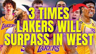 🟡 3 TIMES LAKERS WILL SURPASS IN WEST