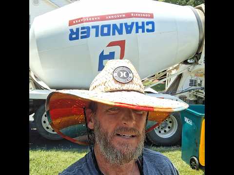 hot concrete #concrete #construction #summer #hoa #diy #concreteideas #bluecollar #hardwork