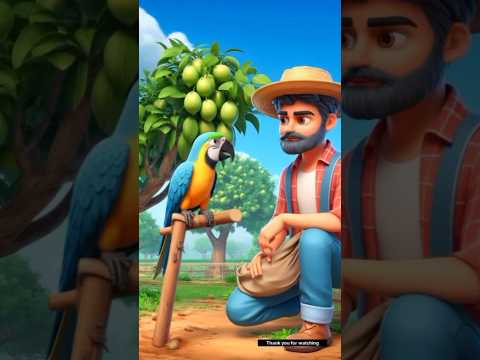 story of the farmer and the parrot 😱 #ai #farmer #parrot #shorts #aistory #tiktok