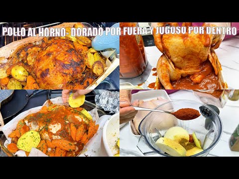 Pollo con Papas y Zanahorias al Horno: Dorado por Fuera y Jugoso por Dentro