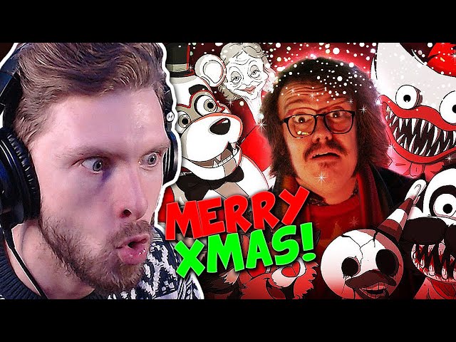 FNAF, POPPY PLAYTIME XMAS SONG "And To All A Good Fright" FNAF X-mas Song by The Stupendium REACTION