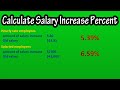 Calculating Salary Increases and Percentages