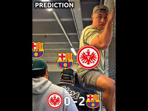 Barcelona vs Eintracht Frankfurt Next Match Prediction ๐ฅ #championsleague #shorts