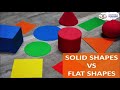 Differentiating Solid and Flat Shapes
