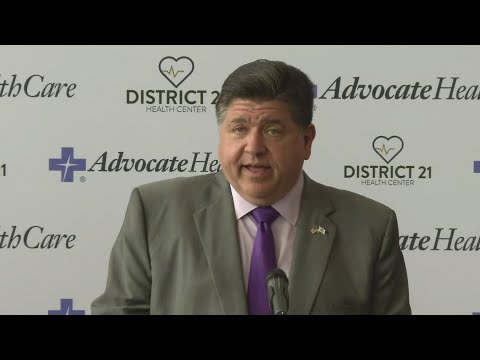 YouTube video thumbnail: Illinois Gov. Pritzker Responds to President Trump's Criticism