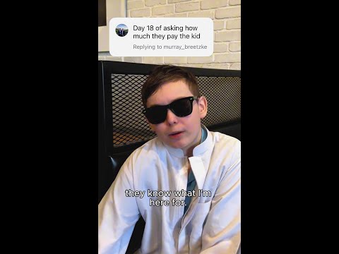 How much do they pay this kid?