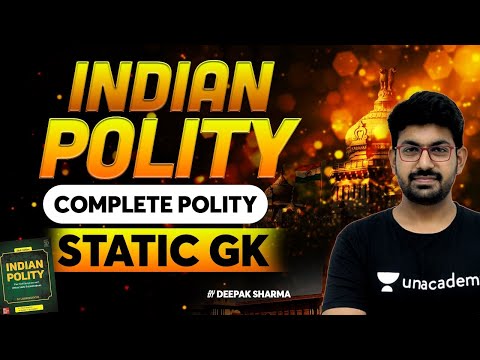 INDIAN POLITY I Complete Polity I Static GK I SSC Exams 2024 I Deepak Sharma