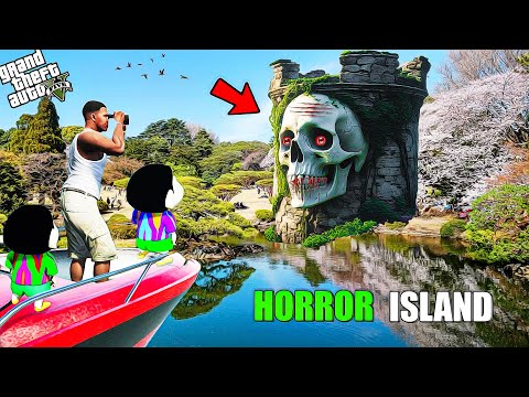 Franklin, Shinchan & Pinchan Visit The HORROR Island In GTA 5!