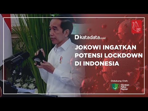 Jokowi Ingatkan Potensi Lockdown di Indonesia | Katadata Indonesia