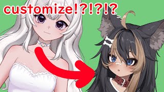 playing with 2wintail's customizable model!