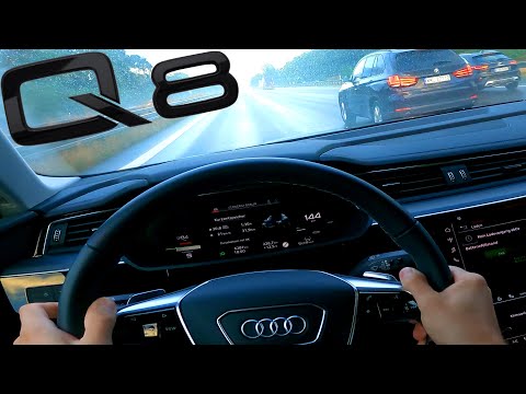 Audi Q8 E-Tron Autobahn POV Test Drive Acceleration 0-100