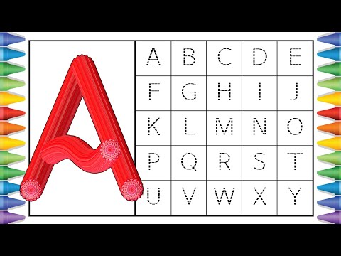[알파벳 놀이] 유아와 어린이를 위한 ABCD 대문자 A부터 Z까지 쓰기 | Kids Alphabet A to Z | abc song | a for apple | abcd song