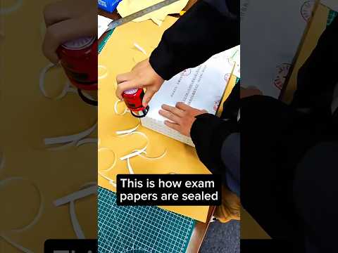 How exam papers are sealed. #facts #science #privacy #how #space #animals #knowledge #school #exam