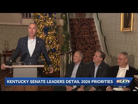 YouTube video thumbnail: Kentucky Senate Leaders Detail 2026 Priorities